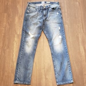 Rock & Republic Distressed Slim Straight Jeans